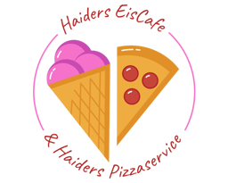 Haiders EisCafe & Haiders Pizzaservice logo.